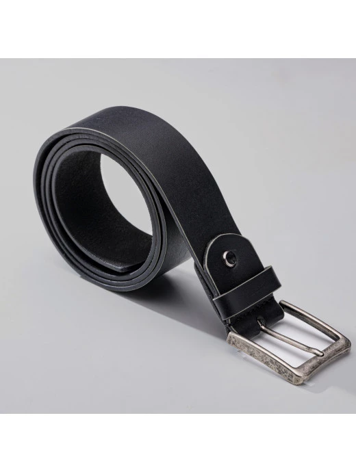 CINTO MASCULINO EM COURO LEGÍTIMO PRETO MILÃO