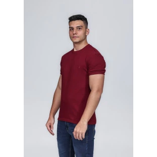 CAMISETA MASCULINA GOLA CARECA 100% ALGODÃO MARSALA COMPACT