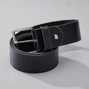 CINTO MASCULINO EM COURO LEGÍTIMO PRETO MILÃO