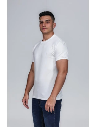 CAMISETA MASCULINA GOLA CARECA 100% ALGODÃO PÉROLA CONFORT