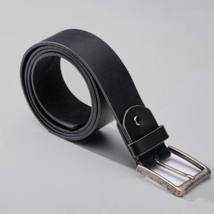 CINTO MASCULINO EM COURO LEGÍTIMO PRETO MILÃO